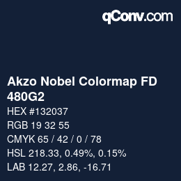 Color code: Akzo Nobel Colormap FD - 480G2 | qconv.com