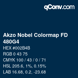 Color code: Akzo Nobel Colormap FD - 480G4 | qconv.com