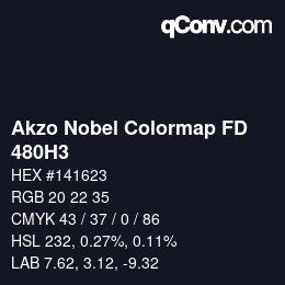 Farbcode: Akzo Nobel Colormap FD - 480H3 | qconv.com