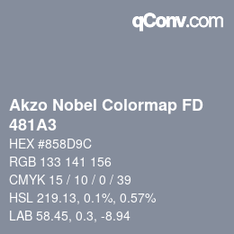 Color code: Akzo Nobel Colormap FD - 481A3 | qconv.com