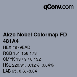 Color code: Akzo Nobel Colormap FD - 481A4 | qconv.com