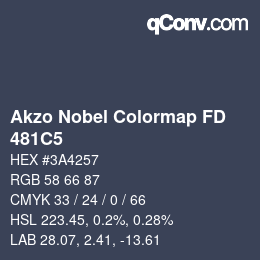 Color code: Akzo Nobel Colormap FD - 481C5 | qconv.com