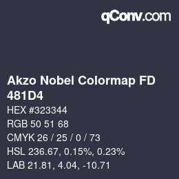 Color code: Akzo Nobel Colormap FD - 481D4 | qconv.com