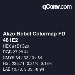 Color code: Akzo Nobel Colormap FD - 481E2 | qconv.com