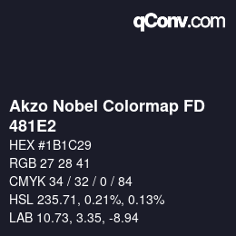 Code couleur: Akzo Nobel Colormap FD - 481E2 | qconv.com