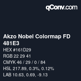 Color code: Akzo Nobel Colormap FD - 481E3 | qconv.com
