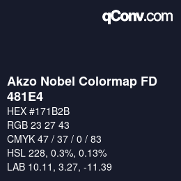 Color code: Akzo Nobel Colormap FD - 481E4 | qconv.com