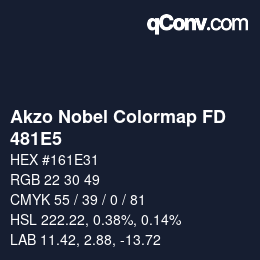 Farbcode: Akzo Nobel Colormap FD - 481E5 | qconv.com