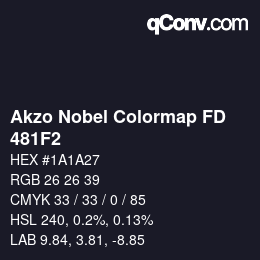 Color code: Akzo Nobel Colormap FD - 481F2 | qconv.com