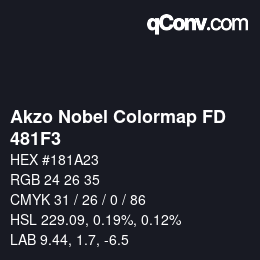 Color code: Akzo Nobel Colormap FD - 481F3 | qconv.com