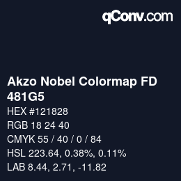 Farbcode: Akzo Nobel Colormap FD - 481G5 | qconv.com