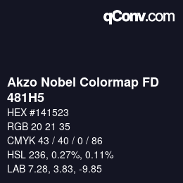 Color code: Akzo Nobel Colormap FD - 481H5 | qconv.com