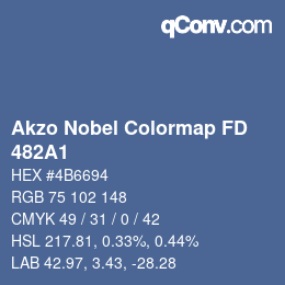 Farbcode: Akzo Nobel Colormap FD - 482A1 | qconv.com