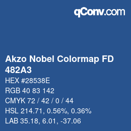 Color code: Akzo Nobel Colormap FD - 482A3 | qconv.com