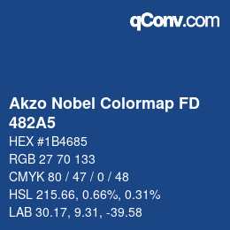 Farbcode: Akzo Nobel Colormap FD - 482A5 | qconv.com