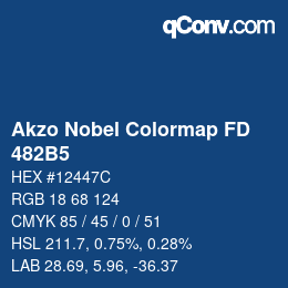Color code: Akzo Nobel Colormap FD - 482B5 | qconv.com