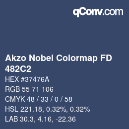 Color code: Akzo Nobel Colormap FD - 482C2 | qconv.com