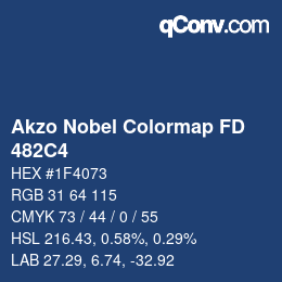 Color code: Akzo Nobel Colormap FD - 482C4 | qconv.com