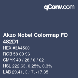 Color code: Akzo Nobel Colormap FD - 482D1 | qconv.com