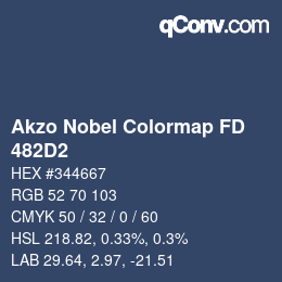 Color code: Akzo Nobel Colormap FD - 482D2 | qconv.com