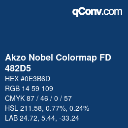 カラーコード: Akzo Nobel Colormap FD - 482D5 | qconv.com