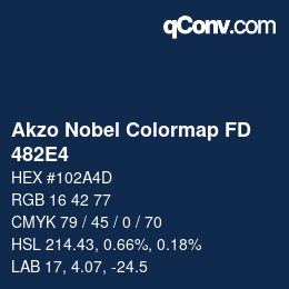 Color code: Akzo Nobel Colormap FD - 482E4 | qconv.com