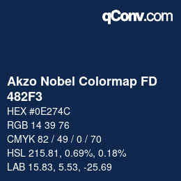 Code couleur: Akzo Nobel Colormap FD - 482F3 | qconv.com