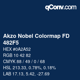 Farbcode: Akzo Nobel Colormap FD - 482F5 | qconv.com