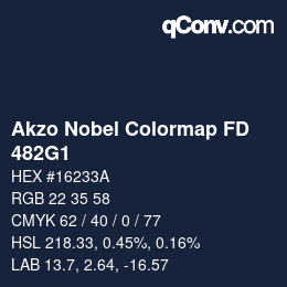 Código de color: Akzo Nobel Colormap FD - 482G1 | qconv.com