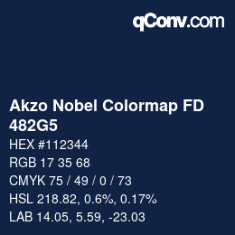 Color code: Akzo Nobel Colormap FD - 482G5 | qconv.com