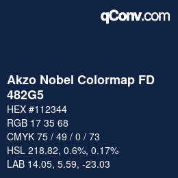 Code couleur: Akzo Nobel Colormap FD - 482G5 | qconv.com