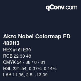Code couleur: Akzo Nobel Colormap FD - 482H3 | qconv.com