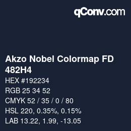 Color code: Akzo Nobel Colormap FD - 482H4 | qconv.com