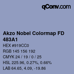 Code couleur: Akzo Nobel Colormap FD - 483A1 | qconv.com