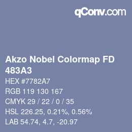 Color code: Akzo Nobel Colormap FD - 483A3 | qconv.com