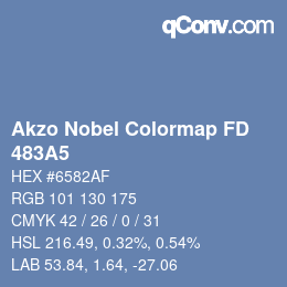 Color code: Akzo Nobel Colormap FD - 483A5 | qconv.com