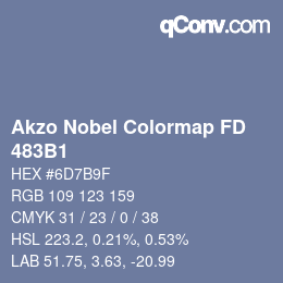 カラーコード: Akzo Nobel Colormap FD - 483B1 | qconv.com
