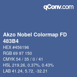 カラーコード: Akzo Nobel Colormap FD - 483B4 | qconv.com