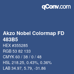Color code: Akzo Nobel Colormap FD - 483B5 | qconv.com