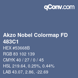 Color code: Akzo Nobel Colormap FD - 483C1 | qconv.com