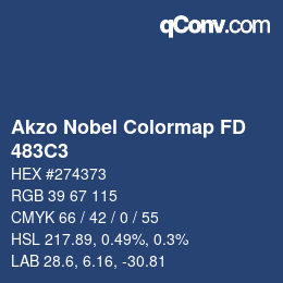 Color code: Akzo Nobel Colormap FD - 483C3 | qconv.com