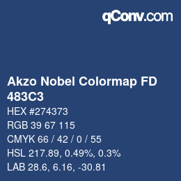 Code couleur: Akzo Nobel Colormap FD - 483C3 | qconv.com