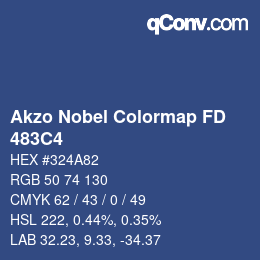 Color code: Akzo Nobel Colormap FD - 483C4 | qconv.com