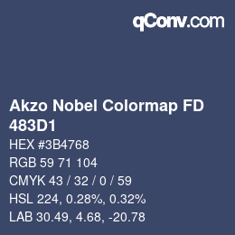 Color code: Akzo Nobel Colormap FD - 483D1 | qconv.com