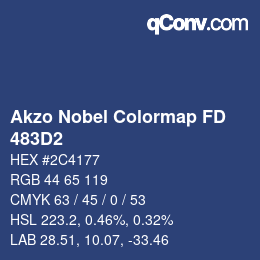 Color code: Akzo Nobel Colormap FD - 483D2 | qconv.com