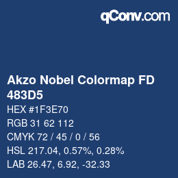 Color code: Akzo Nobel Colormap FD - 483D5 | qconv.com