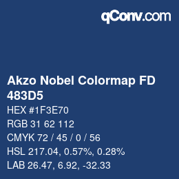 カラーコード: Akzo Nobel Colormap FD - 483D5 | qconv.com