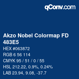 Color code: Akzo Nobel Colormap FD - 483E5 | qconv.com