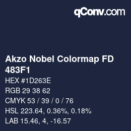 Código de color: Akzo Nobel Colormap FD - 483F1 | qconv.com