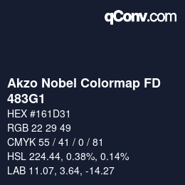 Color code: Akzo Nobel Colormap FD - 483G1 | qconv.com